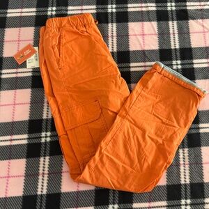 NWT Boy's Orange Cargo Pants Size 12 - Gymboree